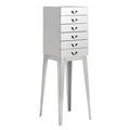 Orsina Lure Stainless Steel 6 Drawer Chest – Modern Storage Unit