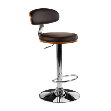 Orsina Parker Bentwood Bar Chair – Brown Oval Back Kitchen Stool