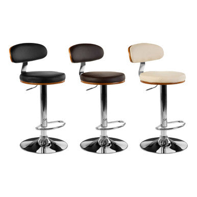 Orsina Parker Bentwood Bar Chair – Brown Oval Back Kitchen Stool