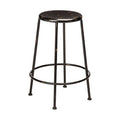 Orsina Artisan Black Metal Bar Stool | Industrial Kitchen Counter Seating