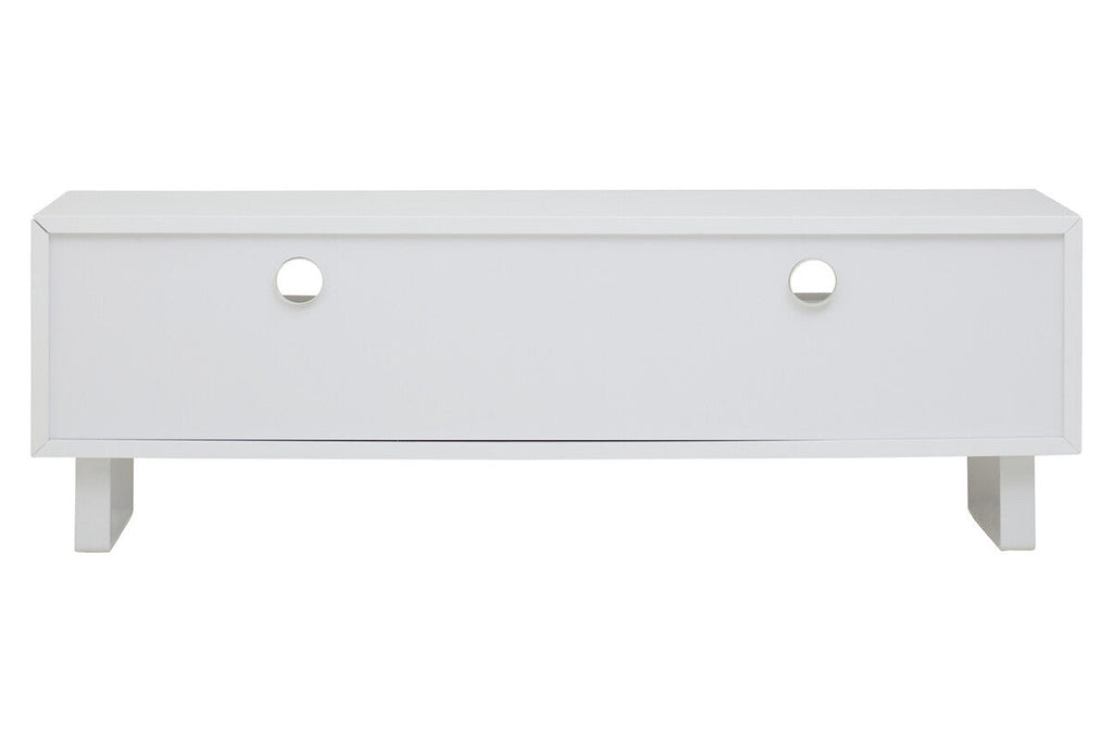 Orsina Moritz White High Gloss Media Cabinet – Modern 3-Drawer Console