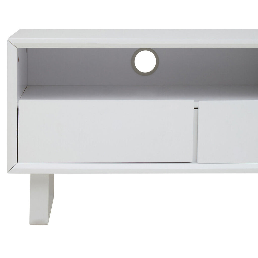 Orsina Moritz White High Gloss Media Cabinet – Modern 3-Drawer Console
