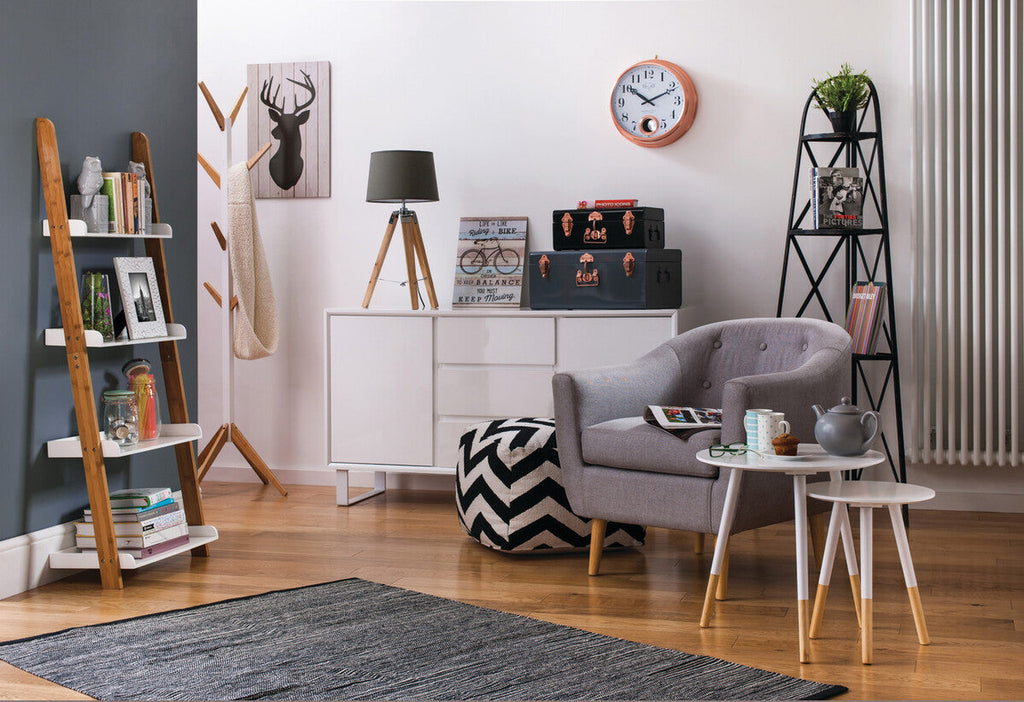 Orsina Moritz White High Gloss Sideboard – Modern Storage Cabinet