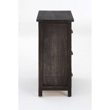 Orsina Urban Loft 6-Drawer Chest – Rustic Wood Industrial Dresser