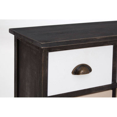 Orsina Urban Loft 6-Drawer Chest – Rustic Wood Industrial Dresser
