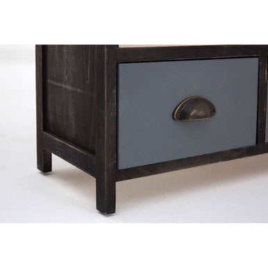 Orsina Urban Loft 6-Drawer Chest – Rustic Wood Industrial Dresser