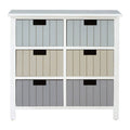 Orsina New England White 6-Drawer Chest – Coastal Bedroom Dresser