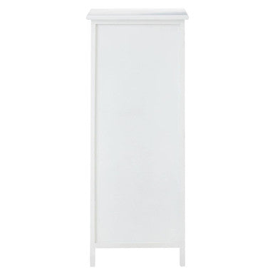Orsina New England White 5-Drawer Chest | Coastal Bedroom Dresser