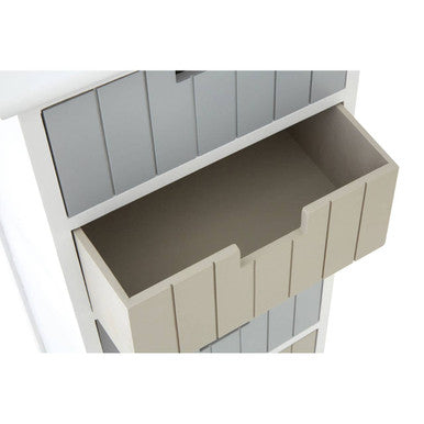 Orsina New England White 5-Drawer Chest | Coastal Bedroom Dresser