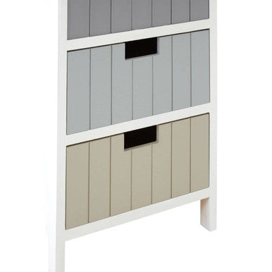 Orsina New England White 5-Drawer Chest | Coastal Bedroom Dresser