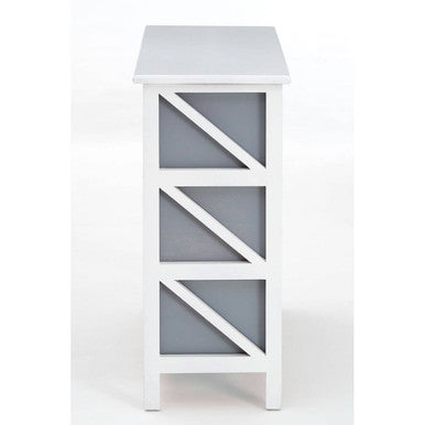 Orsina Vermont 6 Drawer Chest – Modern Grey and White Storage Unit