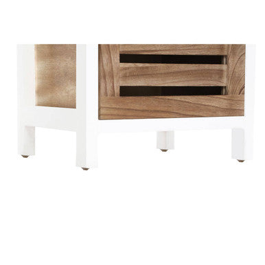 Orsina Portsmouth 3 Drawer Chest – White & Natural Wood Storage