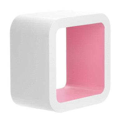 Orsina White Wall Cube Shelves – Set of 3 Floating Storage Cubes