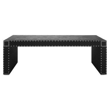 Orsina Sloane Coffee Table – Silver Stud Detail Modern Accent Table