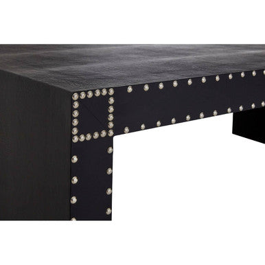 Orsina Sloane Coffee Table – Silver Stud Detail Modern Accent Table