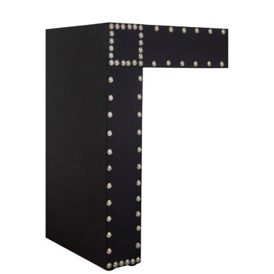 Orsina Sloane Coffee Table – Silver Stud Detail Modern Accent Table
