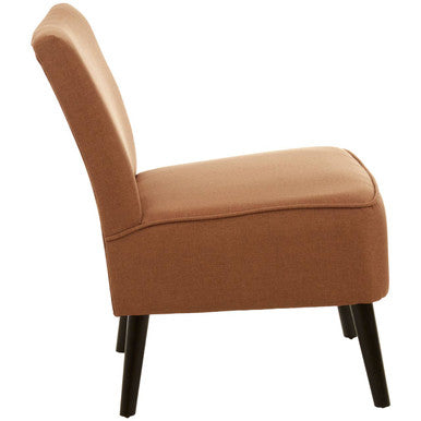 Orsina Stockholm Terracotta Fabric Accent Chair – Armless Modern Design