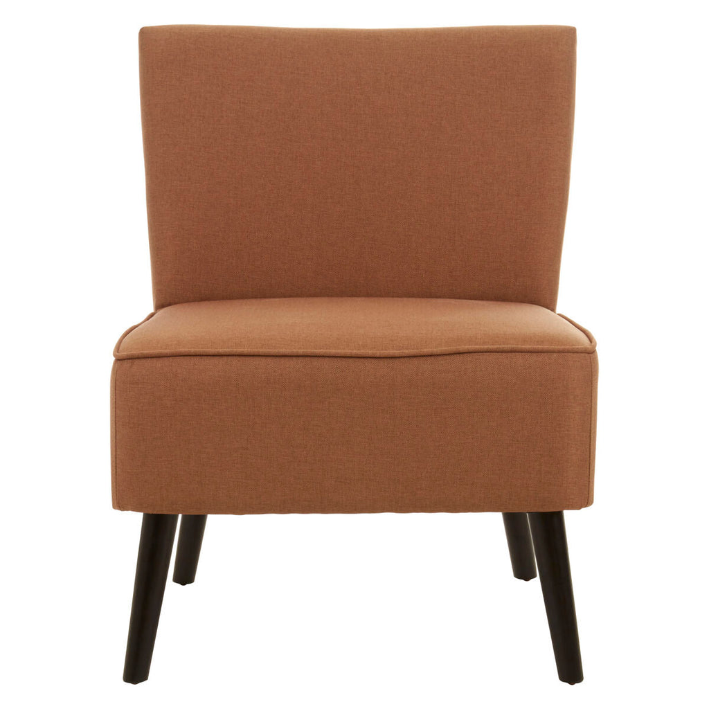Orsina Stockholm Terracotta Fabric Accent Chair – Armless Modern Design