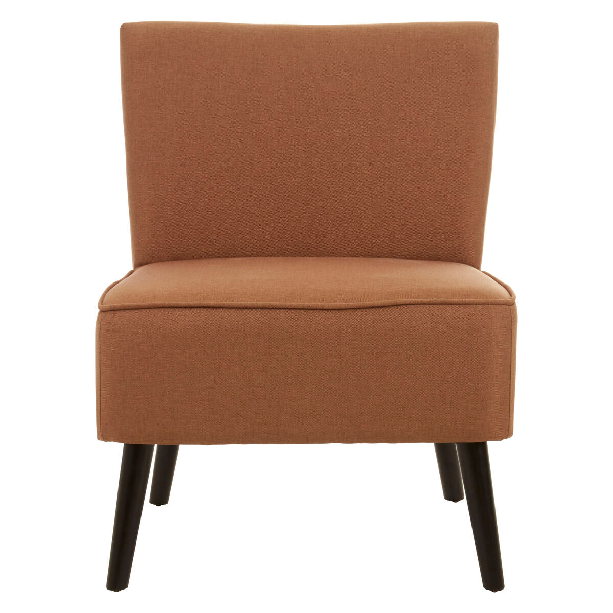 Orsina Stockholm Terracotta Fabric Accent Chair – Armless Modern Design
