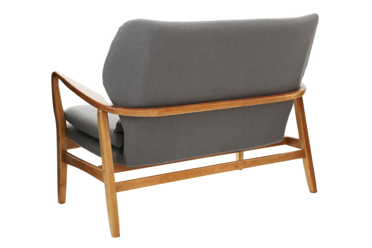 Orsina Stockholm 2-Seater Grey Sofa | Birchwood Frame Nordic Couch