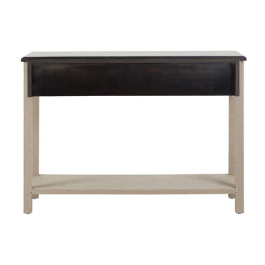 Orsina Manhattan 3-Drawer Console Table – Silver Top Wooden Hallway Desk