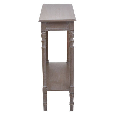 Orsina Heritage Slim Console Table – Natural Wood Hallway Furniture