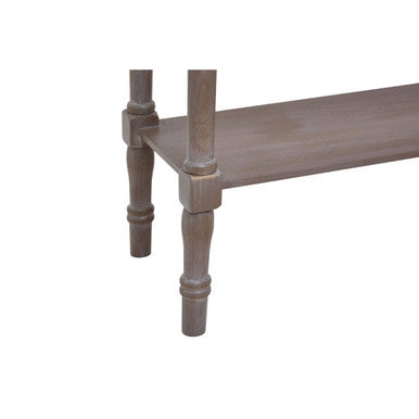 Orsina Heritage Slim Console Table – Natural Wood Hallway Furniture