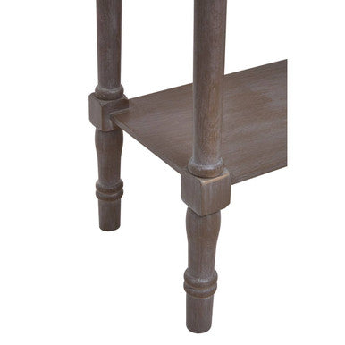 Orsina Heritage Slim Console Table – Natural Wood Hallway Furniture