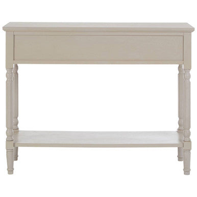 Orsina Heritage 3-Drawer Console Table – Grey Wood Entryway Storage