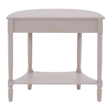 Orsina Heritage Grey Putty Wood Console Table with Drawer and Shelf