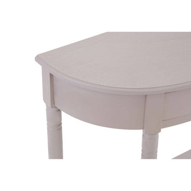 Orsina Heritage Grey Putty Wood Console Table with Drawer and Shelf