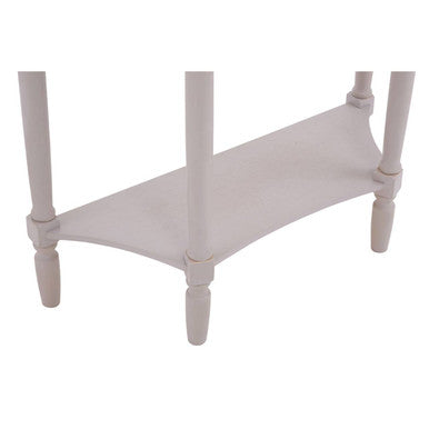 Orsina Heritage Grey Putty Wood Console Table with Drawer and Shelf
