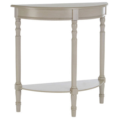 Orsina Heritage Half Moon Console Table – Grey Putty Pine Wood