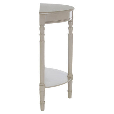 Orsina Heritage Half Moon Console Table – Grey Putty Pine Wood