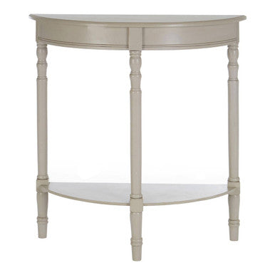 Orsina Heritage Half Moon Console Table – Grey Putty Pine Wood