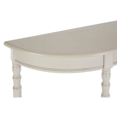 Orsina Heritage Half Moon Console Table – Grey Putty Pine Wood