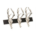 Orsina 3 Stag Head Wall Mountable Coat Hook Rack – Entryway Storage