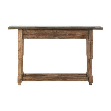 Orsina Elementary Console Table – Antique Wood Finish Entryway Desk