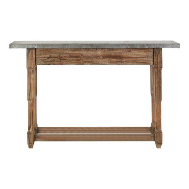 Orsina Elementary Console Table – Antique Wood Finish Entryway Desk