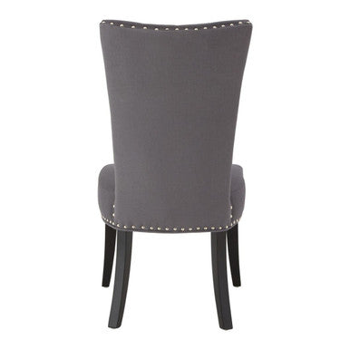 Orsina Regents Park Grey Cotton and Linen Upholstered Dining Chair