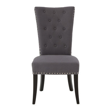 Orsina Regents Park Grey Cotton and Linen Upholstered Dining Chair