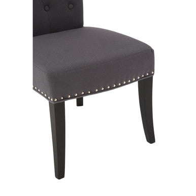 Orsina Regents Park Grey Cotton and Linen Upholstered Dining Chair