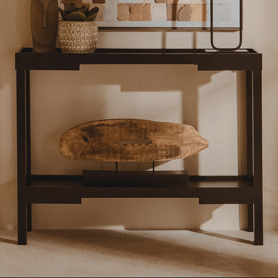 Orsina Osaka Console Table – Narrow Oriental Style Modern Entryway Table