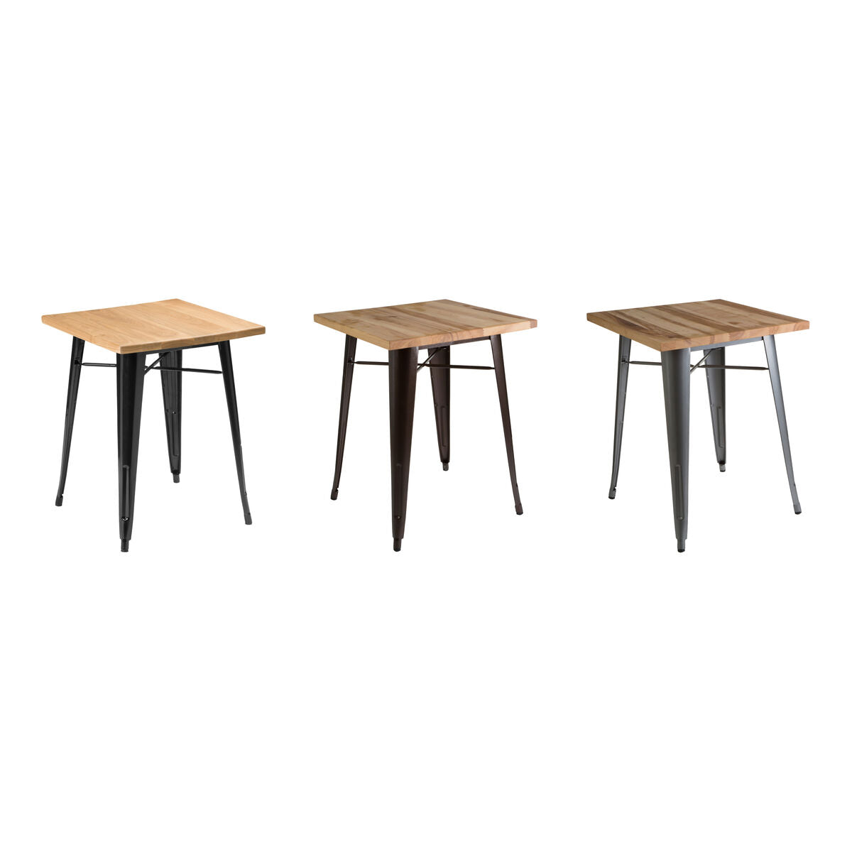 Orsina Aldgate Copper Side Table – Industrial Ash Wood & Metal