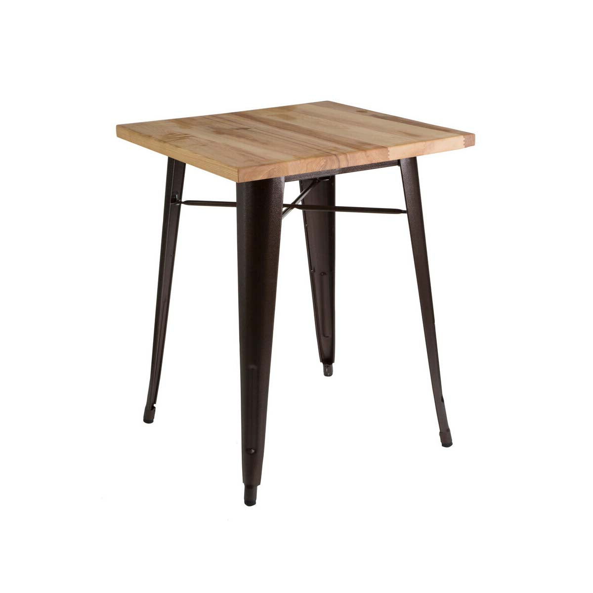 Orsina Aldgate Copper Side Table – Industrial Ash Wood & Metal