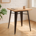 Orsina Aldgate Copper Side Table – Industrial Ash Wood & Metal
