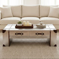 Orsina Avro Industrial Coffee Table – Weathered Finish with 2 Drawers