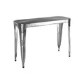 Avro Console Table by Orsina – Antique Silver Aviation Stainless Steel