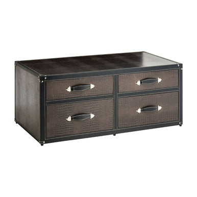 Orsina Faux Croc 4-Drawer Storage Trunk | Modern Home Organisation