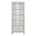 Orsina Verona Curved Tall Boy Drawers – 5-Drawer Modern Storage